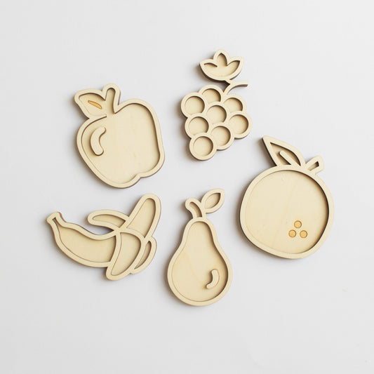 Studio de Rijk - Studio de Rijk - Vulvormen speeltray set - Fruit - Playlaan
