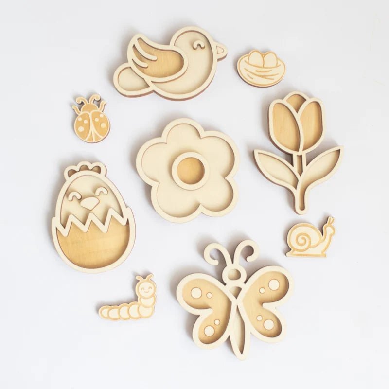 Studio de Rijk - Studio de Rijk - Vulvormen speeltray set - Het is lente! - Playlaan