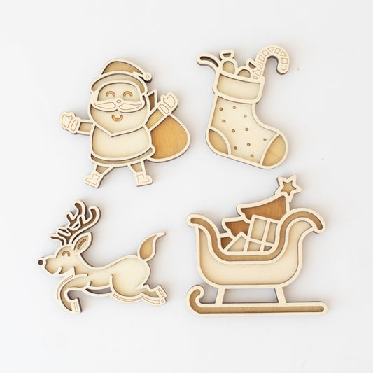 Studio de Rijk - Studio de Rijk - Vulvormen speeltray set - Ho Ho Santa! - Playlaan