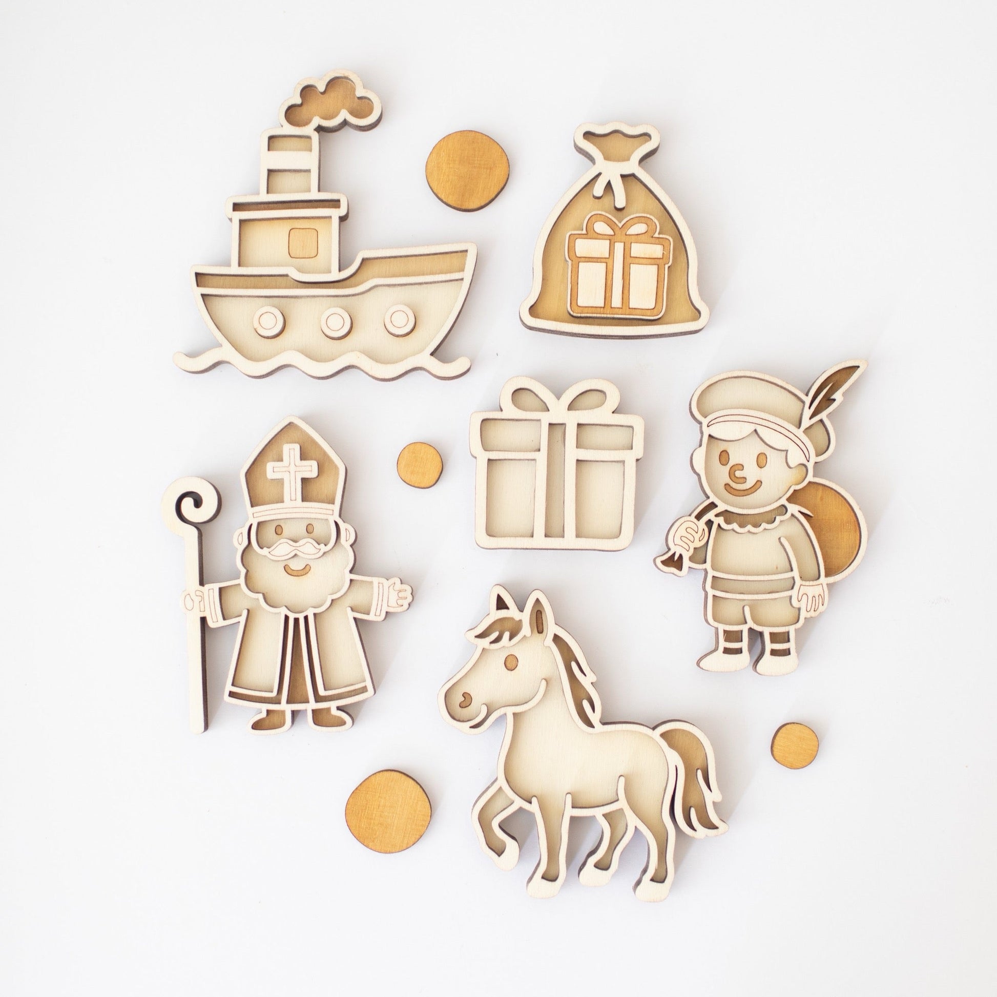 Studio de Rijk - Studio de Rijk - Vulvormen speeltray set - Sint en Piet - Playlaan