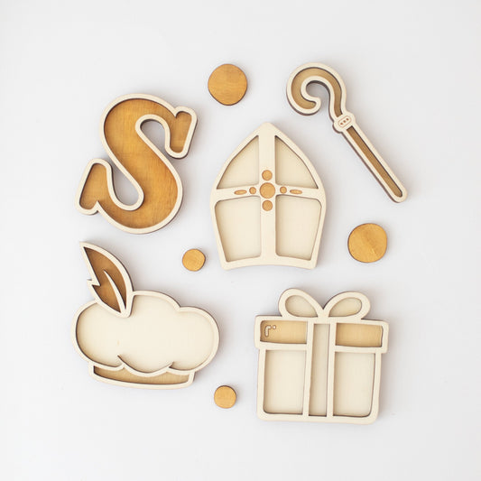 Studio de Rijk - Studio de Rijk - Vulvormen speeltray set - Sinterklaas - Playlaan