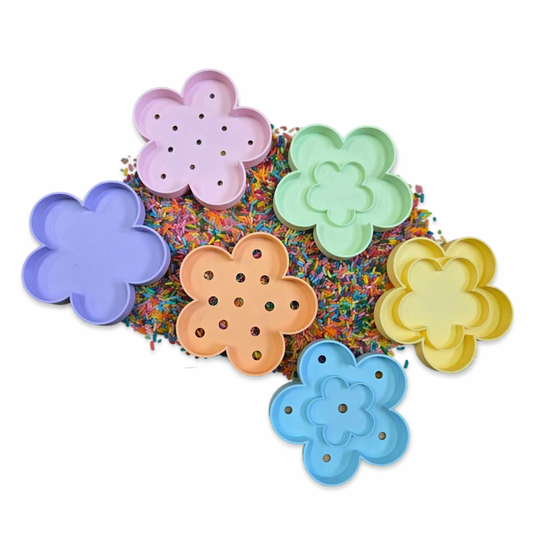 Studio Pretletter - Studio Pretletter - Bloemen zeefjes set 6st - Playlaan