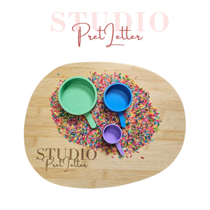 Studio Pretletter - Studio Pretletter - Schepjes set PLA Classic (Groen,Blauw,Paars) - Playlaan