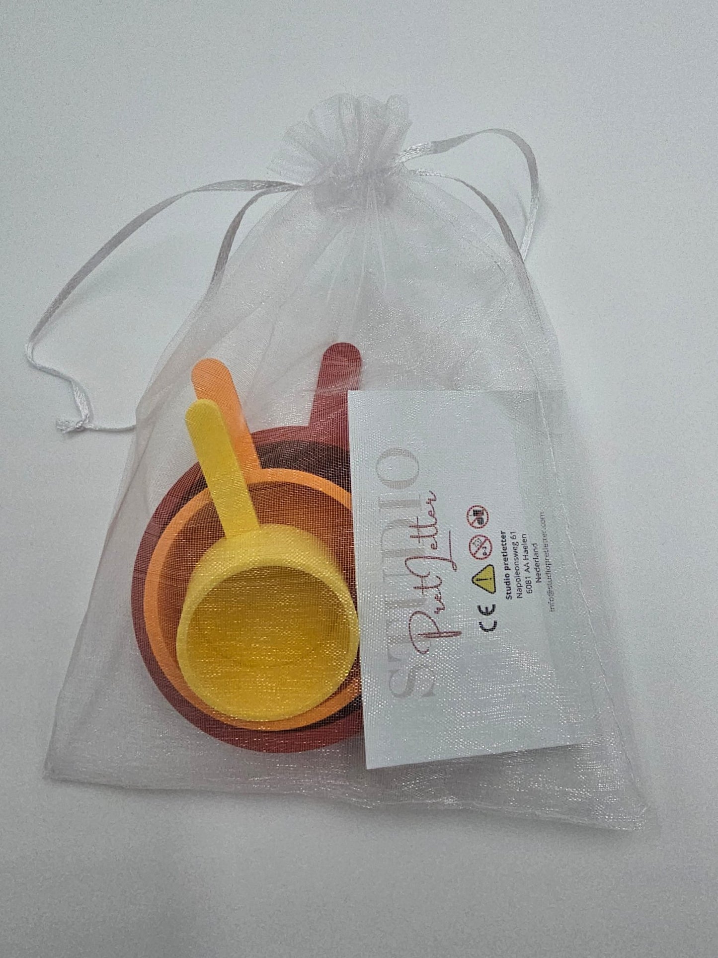 Studio Pretletter - Studio Pretletter - Schepjes set PLA Classic (Rood,Oranje,Geel) - Playlaan