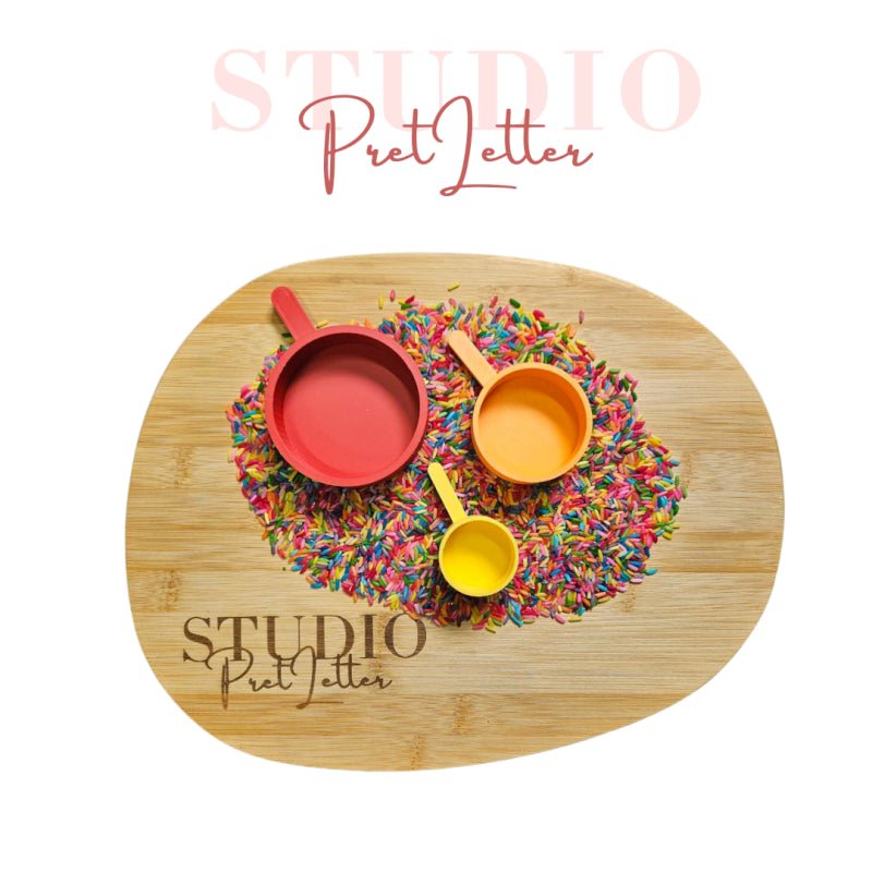 Studio Pretletter - Studio Pretletter - Schepjes set PLA Classic (Rood,Oranje,Geel) - Playlaan