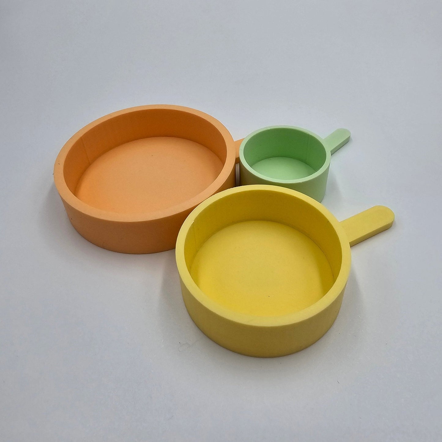 Studio Pretletter - Studio Pretletter - Schepjes set PLA Kleur Pastel (Oranje, Geel, Groen) - Playlaan