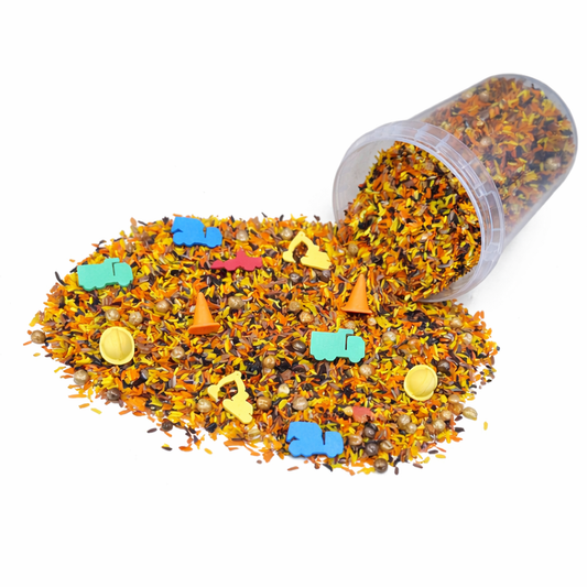 Studio Pretletter - Studio Pretletter - Speelrijst Bouwplaats mix met Loose Parts (600g) - Playlaan