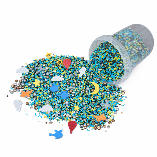 Studio Pretletter - Studio Pretletter - Speelrijst Luchtvaart mix met Loose Parts (600g) - Playlaan