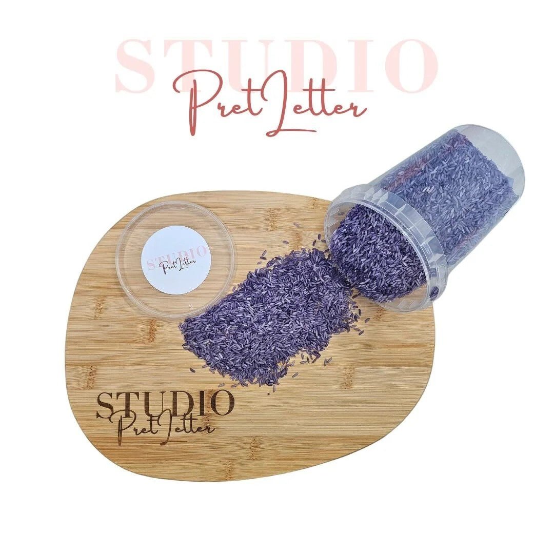 Studio Pretletter - Studio Pretletter - Speelrijst regenboog kleuren - Set van 6 potjes (3kg) - Playlaan