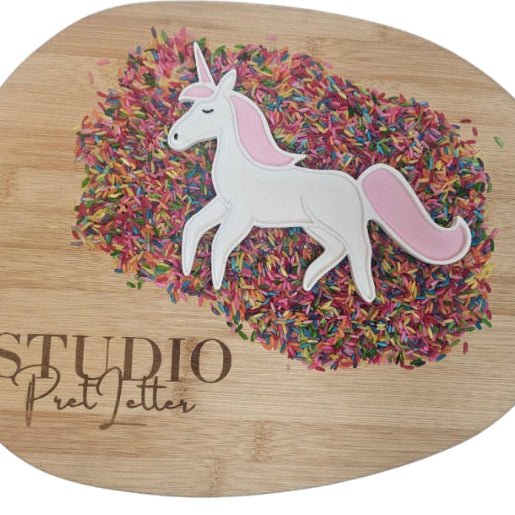 Studio Pretletter - Studio Pretletter - Vulvorm PLA - Sprookjes Unicorn (17cm) - Playlaan