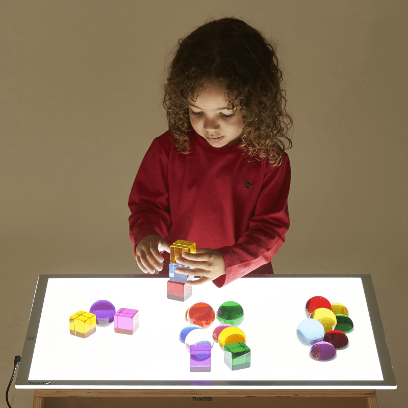 Tickit - Tickit - A2 lichtpaneel met tafel voor sensorisch spel - Playlaan