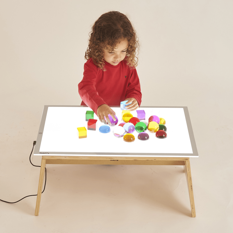Tickit - Tickit - A2 lichtpaneel met tafel voor sensorisch spel - Playlaan