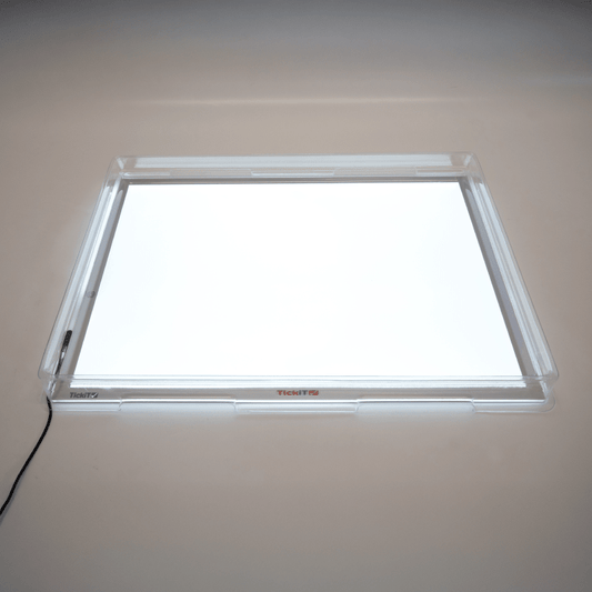 Tickit - Tickit - A2 lichtpaneel met transparante speeltray voor sensorisch spel - Playlaan