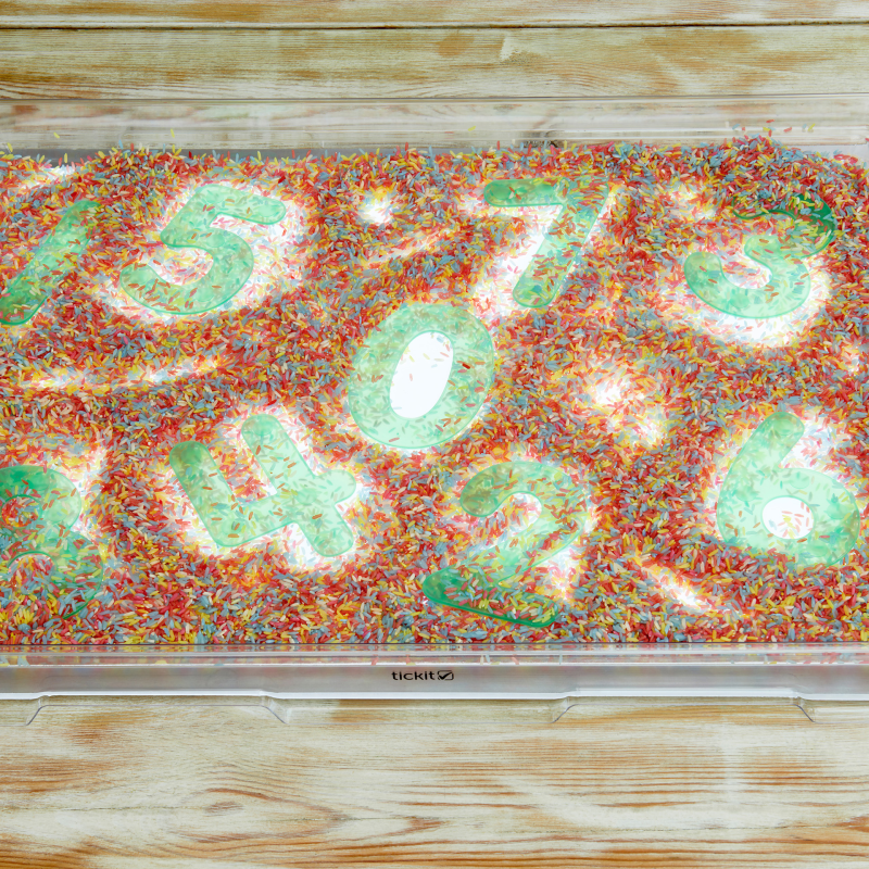 Tickit - Tickit - A2 lichtpaneel met transparante speeltray voor sensorisch spel - Playlaan