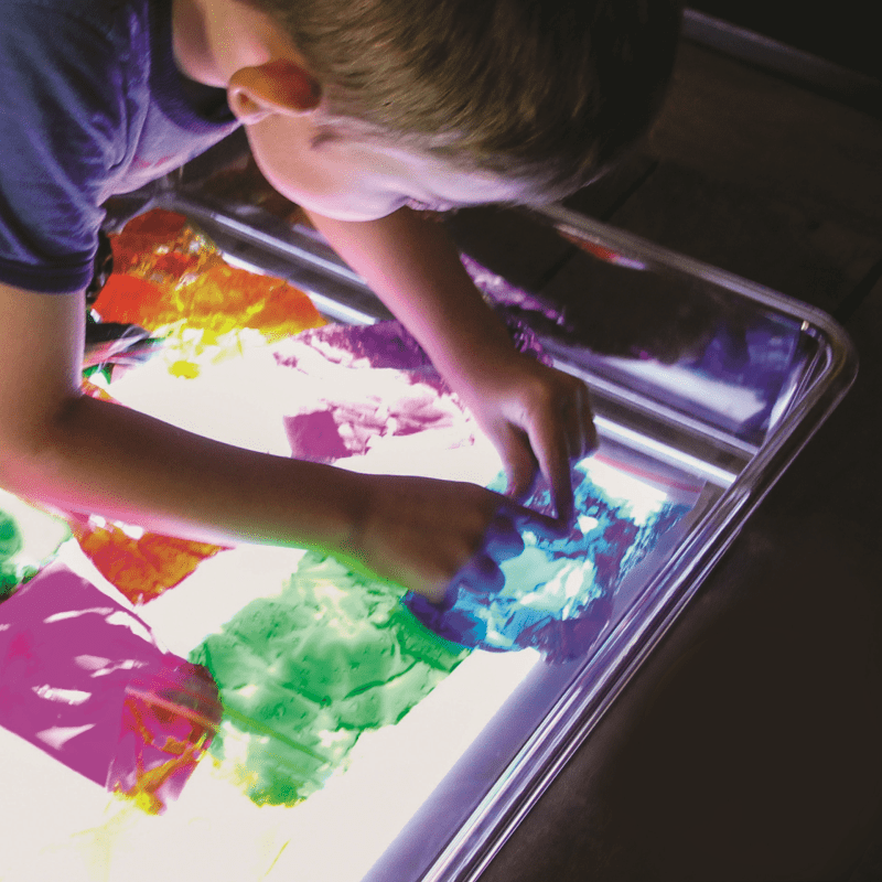 Tickit - Tickit - A3 - lichtpaneel met experimenteerspeelbak set - Playlaan