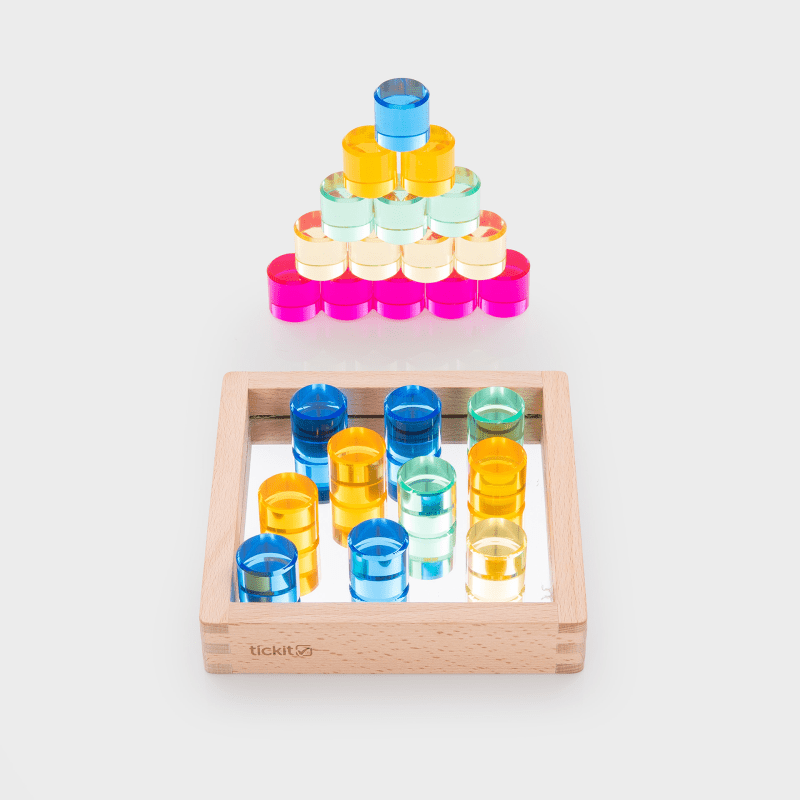 Tickit - Tickit - Edelsteen - cirkels in spiegel - speelbak (25 stuks) - Playlaan