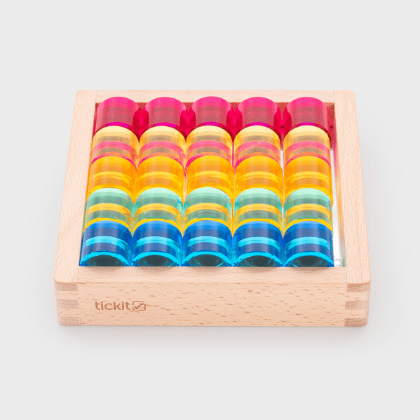 Tickit - Tickit - Edelsteen - cirkels in spiegel - speelbak (25 stuks) - Playlaan