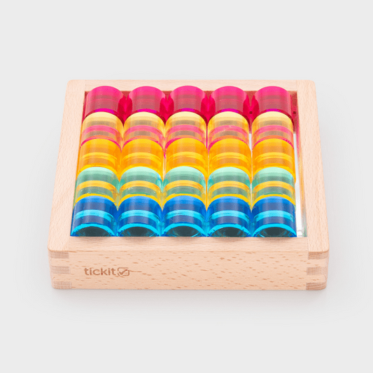 Tickit - Tickit - Edelsteen - cirkels in spiegel - speelbak (25 stuks) - Playlaan