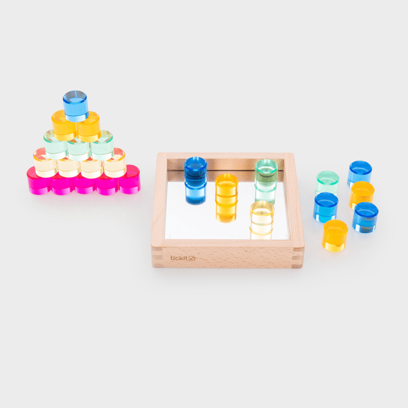 Tickit - Tickit - Edelsteen - cirkels in spiegel - speelbak (25 stuks) - Playlaan