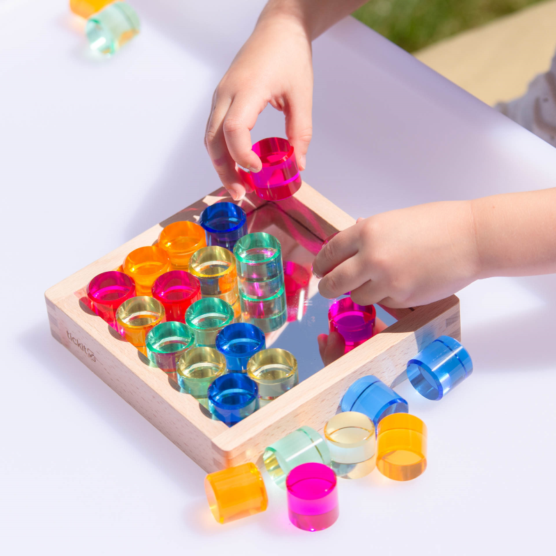 Tickit - Tickit - Edelsteen - cirkels in spiegel - speelbak (25 stuks) - Playlaan
