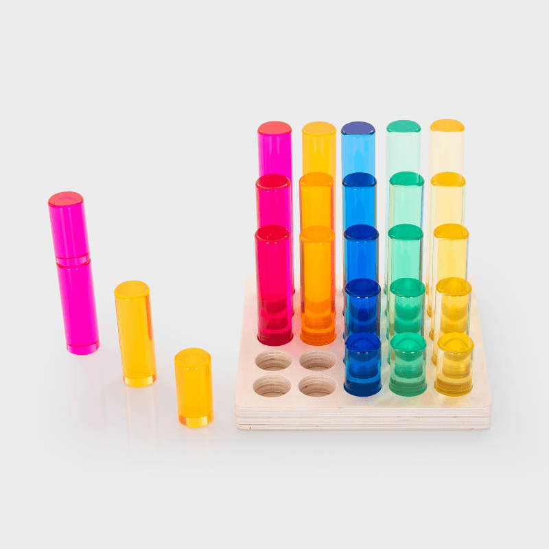 Tickit - Tickit - Edelsteenpilaren in sorteertray (set van 25) - Playlaan