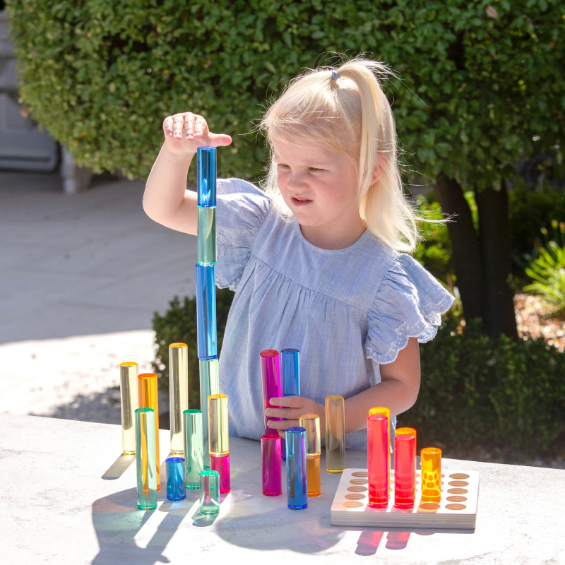 Tickit - Tickit - Edelsteenpilaren in sorteertray (set van 25) - Playlaan