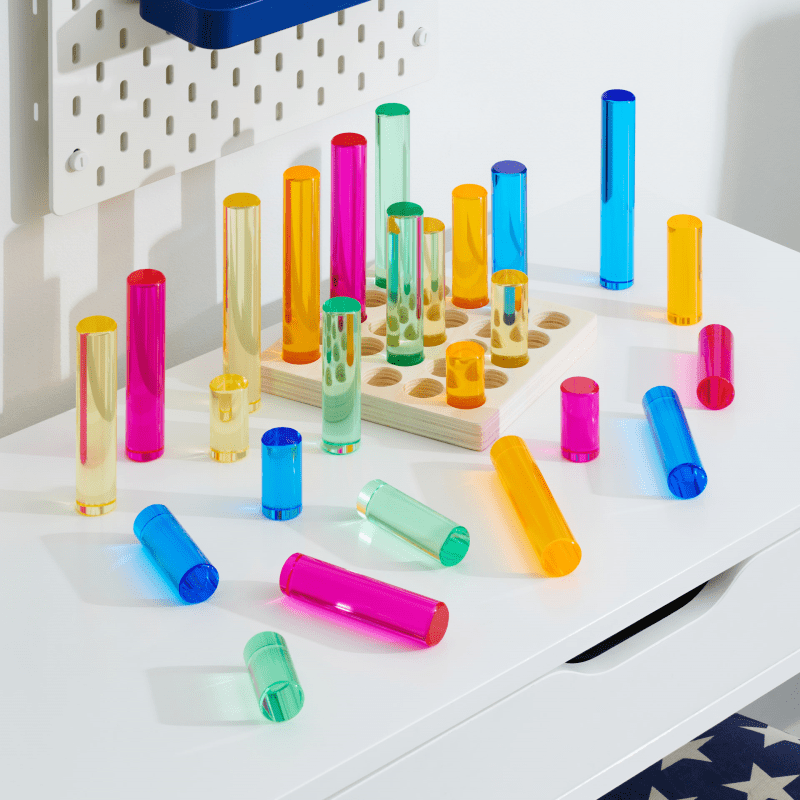 Tickit - Tickit - Edelsteenpilaren in sorteertray (set van 25) - Playlaan