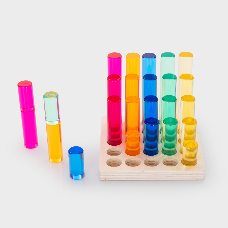 Tickit - Tickit - Edelsteenpilaren in sorteertray (set van 25) - Playlaan