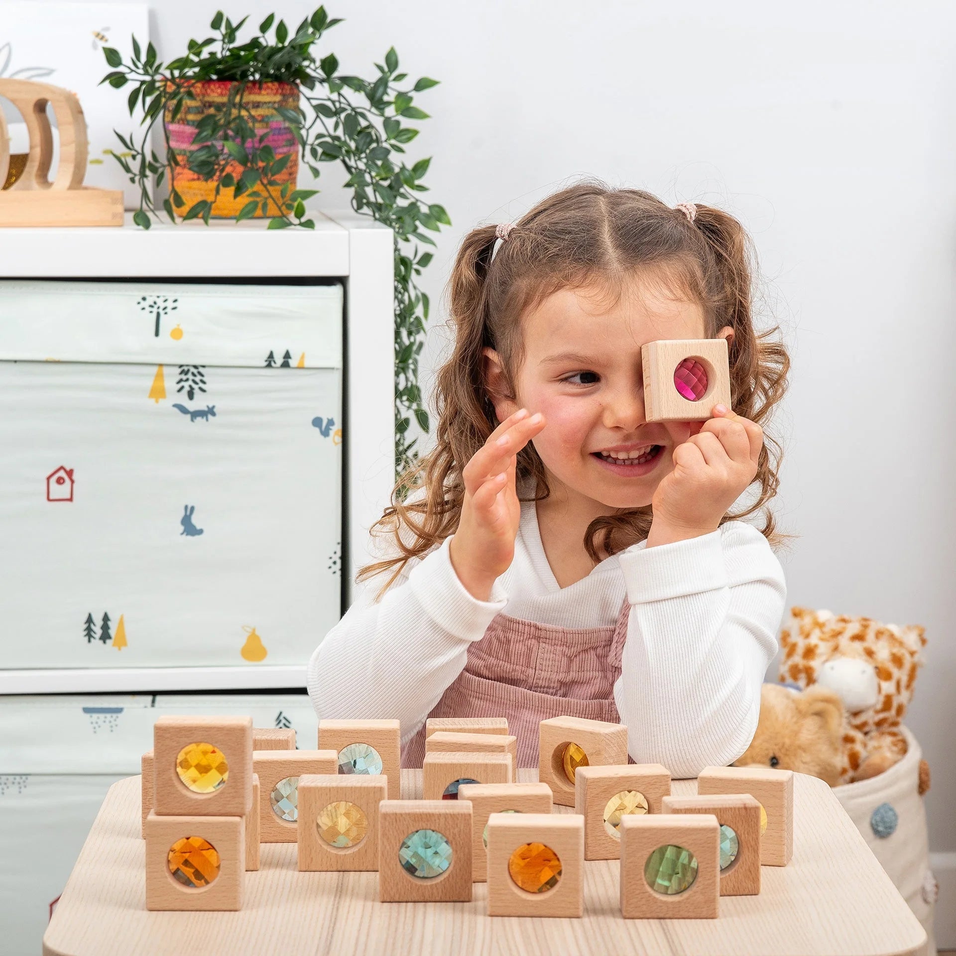 Tickit - Tickit - Houten Caleidoscoop Blokken 20stuks (FSC) - Playlaan