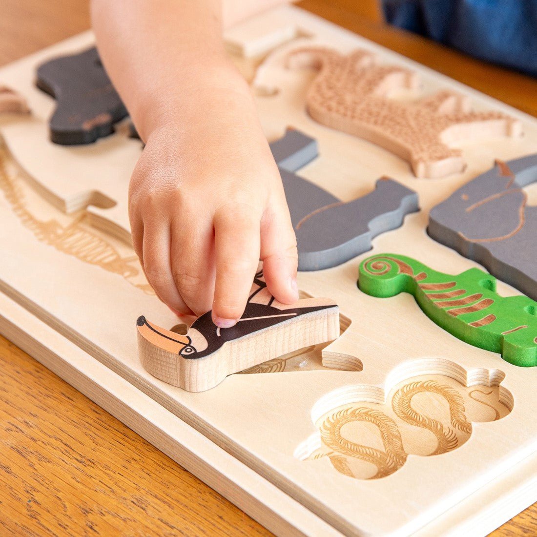 Tickit - Tickit - Houten Dieren Puzzel Safari - Playlaan