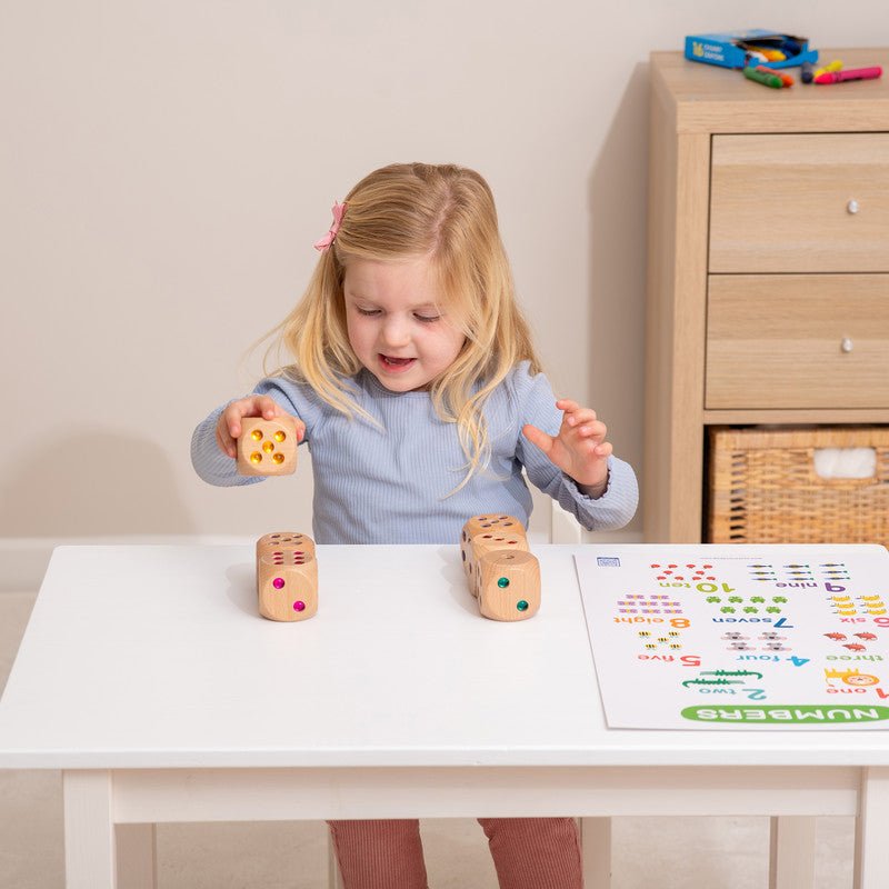 Tickit - Tickit - Houten Edelstenen Bouwblokken met Speelbak - Playlaan