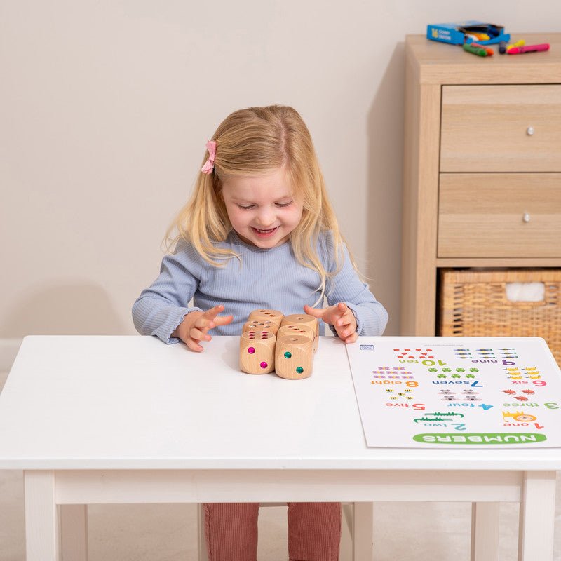 Tickit - Tickit - Houten Edelstenen Bouwblokken met Speelbak - Playlaan