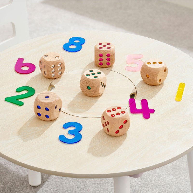 Tickit - Tickit - Houten Edelstenen Bouwblokken met Speelbak - Playlaan