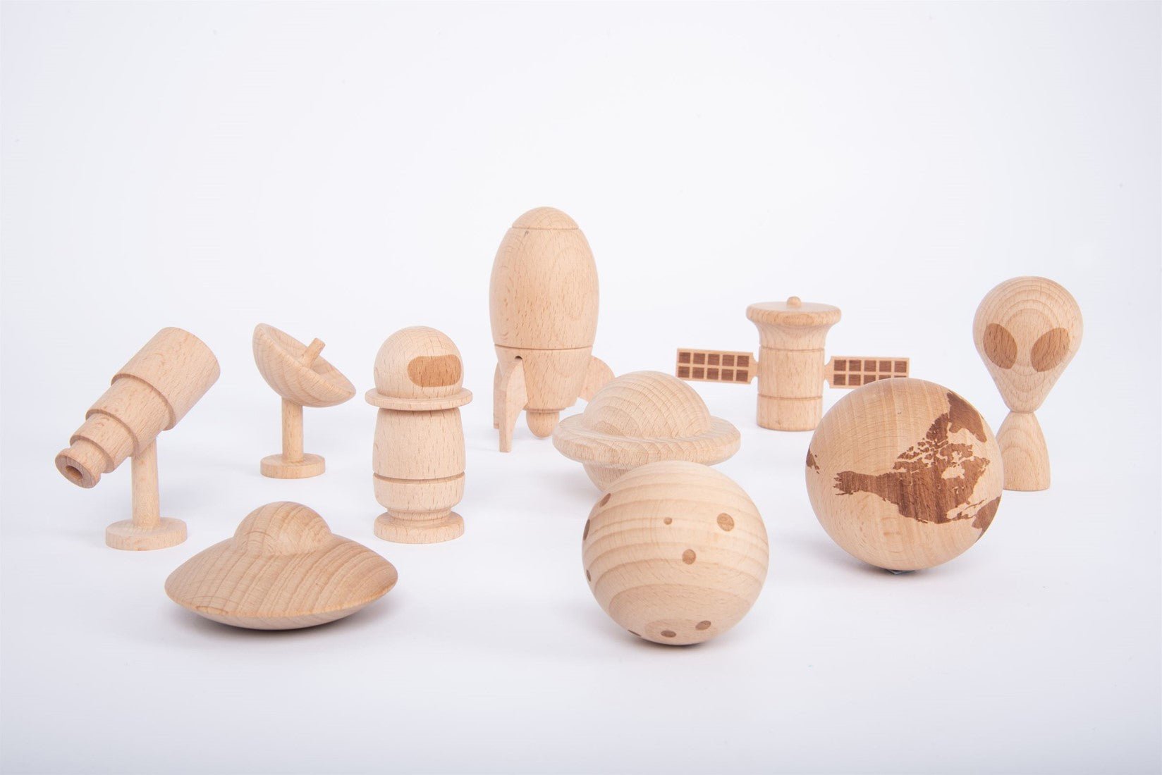 Tickit - Tickit - Houten figuren ruimteavontuur set - Playlaan