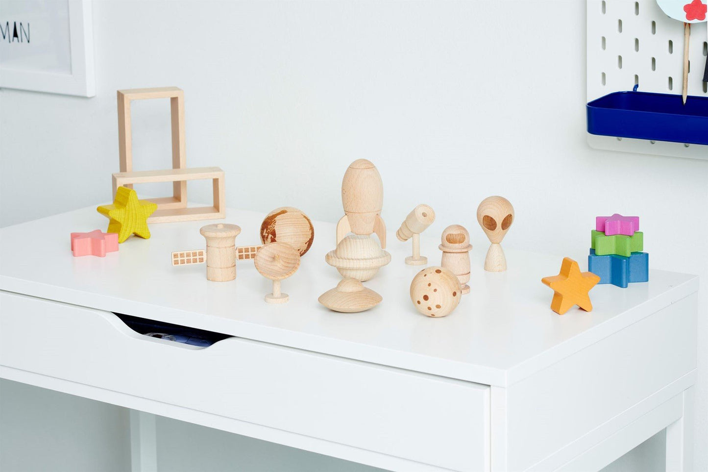 Tickit - Tickit - Houten figuren ruimteavontuur set - Playlaan
