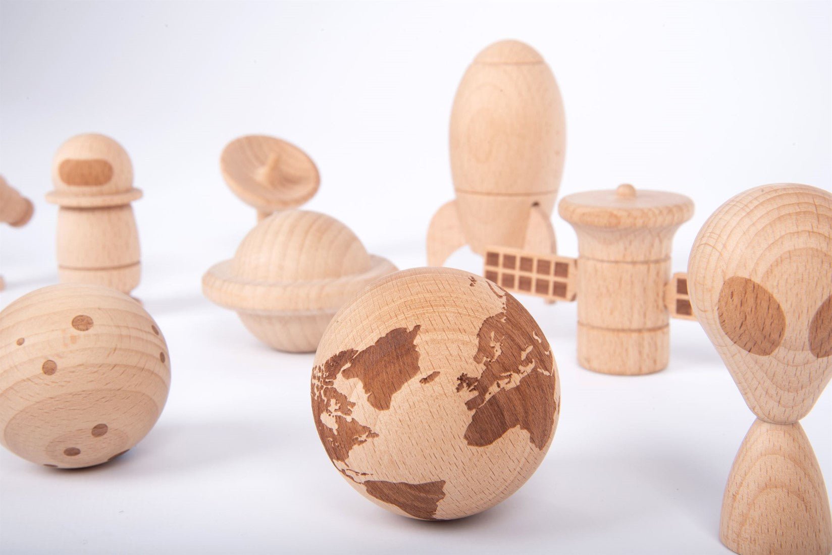 Tickit - Tickit - Houten figuren ruimteavontuur set - Playlaan