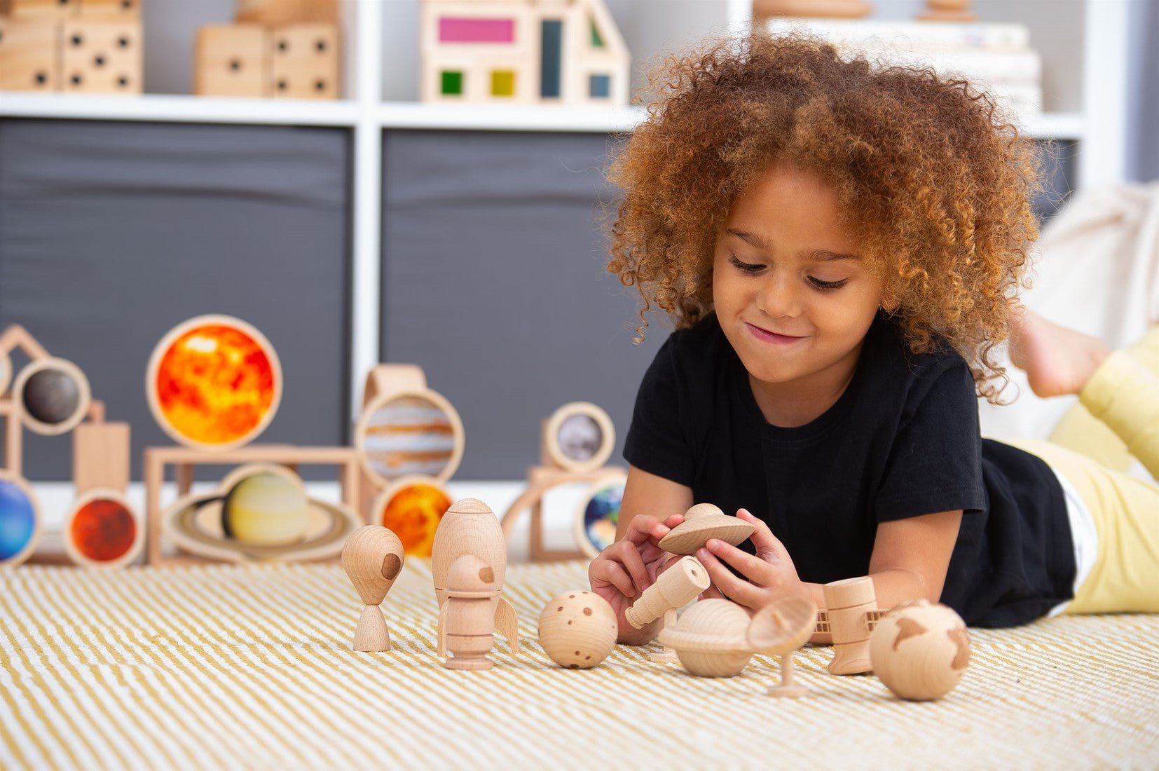 Tickit - Tickit - Houten figuren ruimteavontuur set - Playlaan