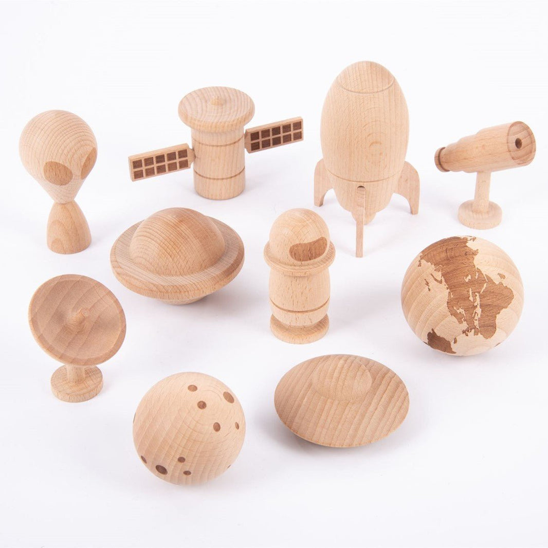 Tickit - Tickit - Houten figuren ruimteavontuur set - Playlaan