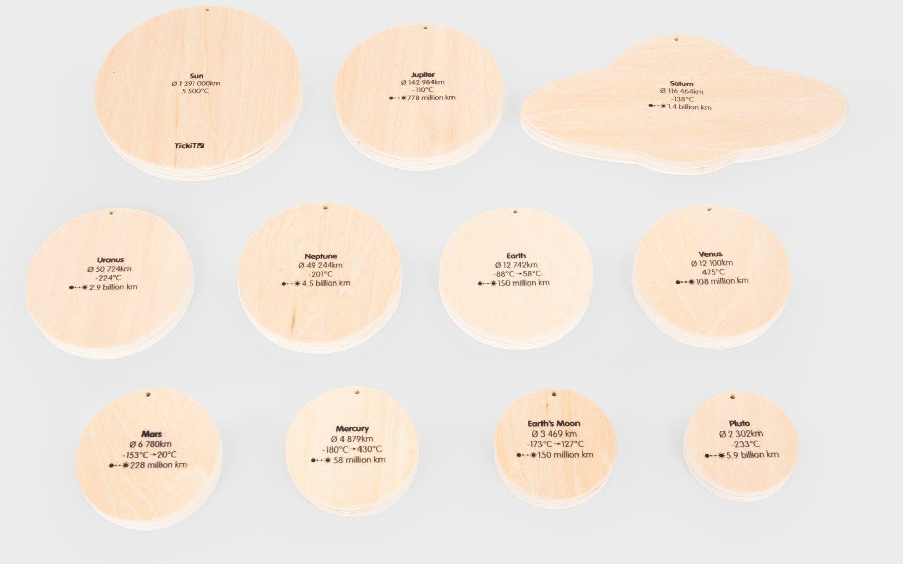 Tickit - Tickit - Houten zonnestelsel speelset - Playlaan