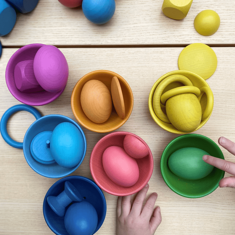 Tickit - Tickit - Loose Parts Regenboog houten superset 84st - Playlaan