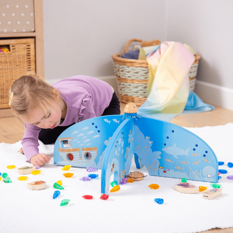 Tickit - Tickit - Ocean Discovery Verdeelstukken voor Sensorisch Spel Lichttafel of Tuff Tray - Playlaan