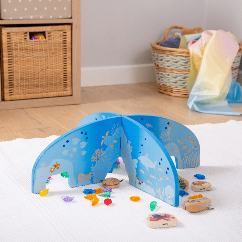 Tickit - Tickit - Ocean Discovery Verdeelstukken voor Sensorisch Spel Lichttafel of Tuff Tray - Playlaan