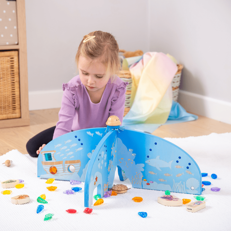 Tickit - Tickit - Ocean Discovery Verdeelstukken voor Sensorisch Spel Lichttafel of Tuff Tray - Playlaan