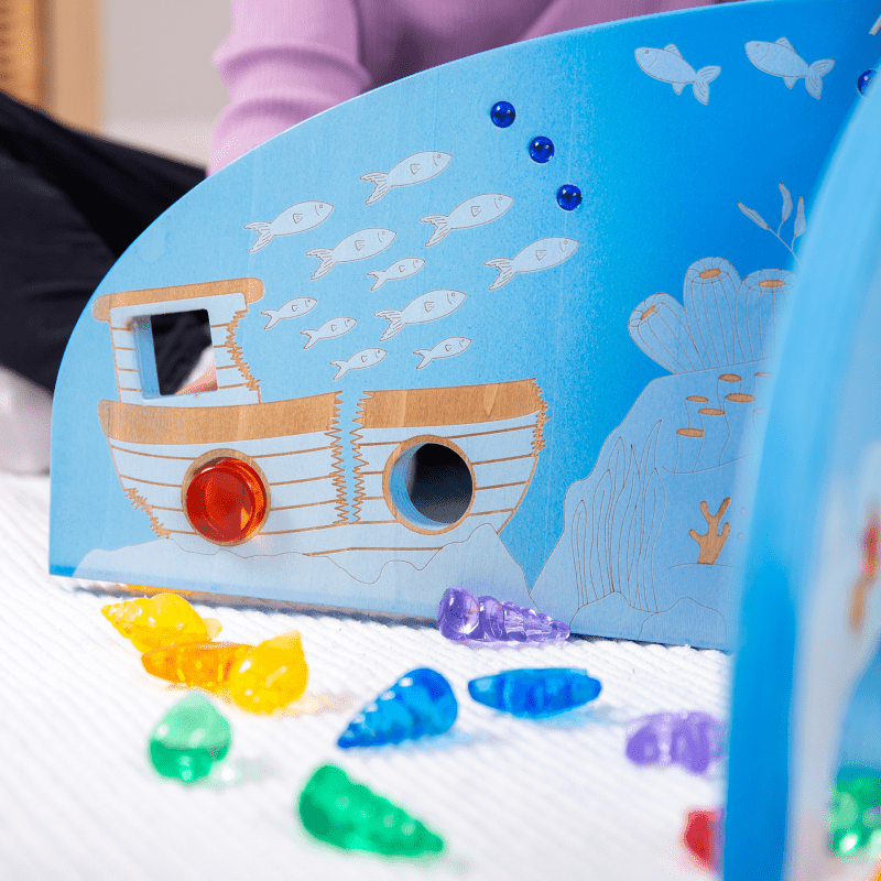Tickit - Tickit - Ocean Discovery Verdeelstukken voor Sensorisch Spel Lichttafel of Tuff Tray - Playlaan