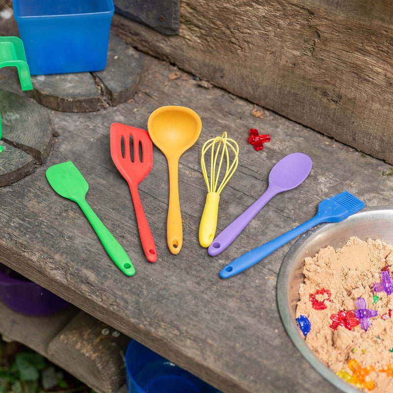 Tickit - Tickit - Rainbow Silicone Utensils - Pk6 - Playlaan