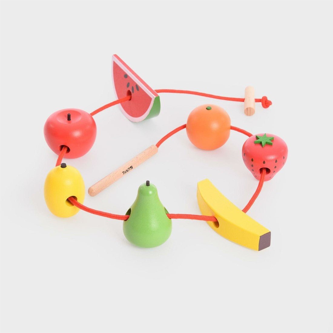 Tickit - Tickit - Rijgspel met houten fruit - Playlaan