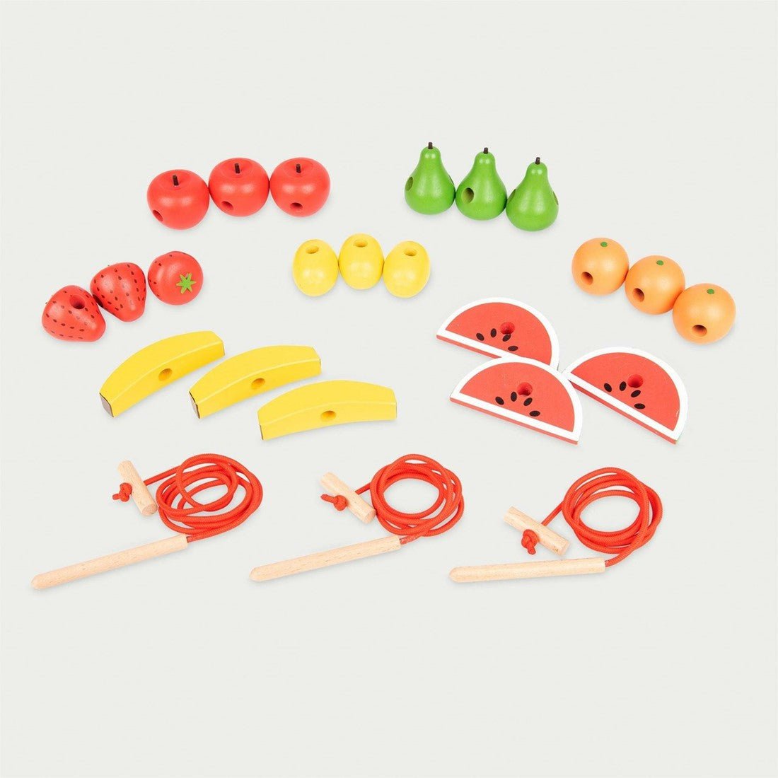 Tickit - Tickit - Rijgspel met houten fruit - Playlaan