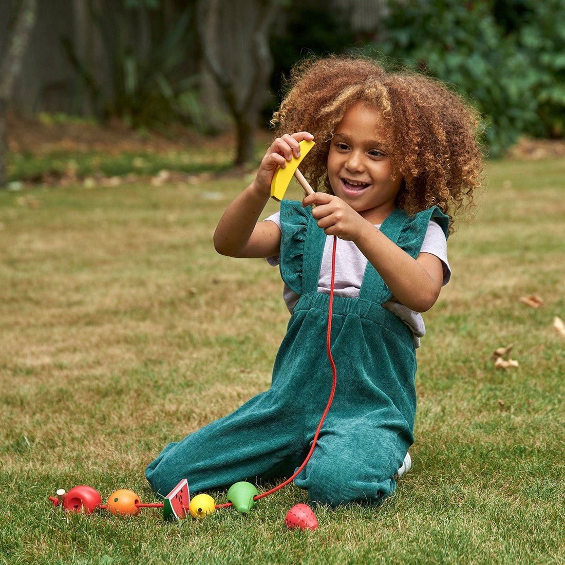 Tickit - Tickit - Rijgspel met houten fruit - Playlaan