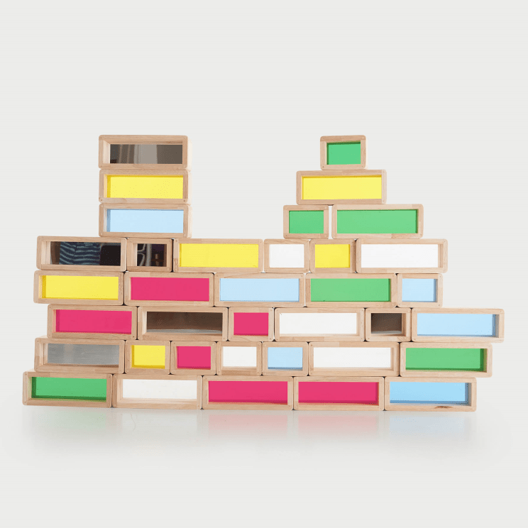Tickit - Tickit - Sensorische Bouwblokken Regenboog 36st - Playlaan
