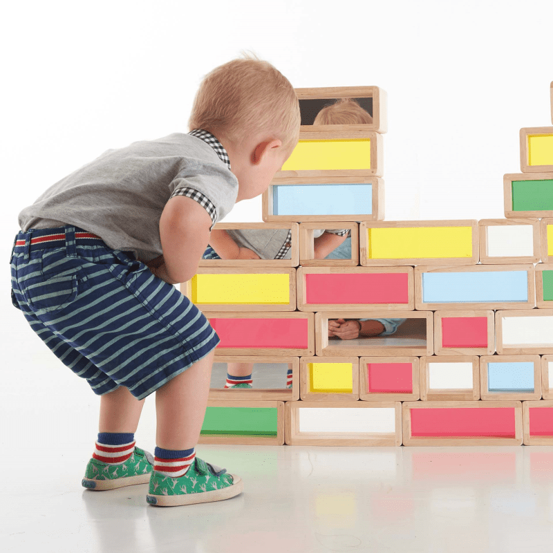 Tickit - Tickit - Sensorische Bouwblokken Regenboog 36st - Playlaan